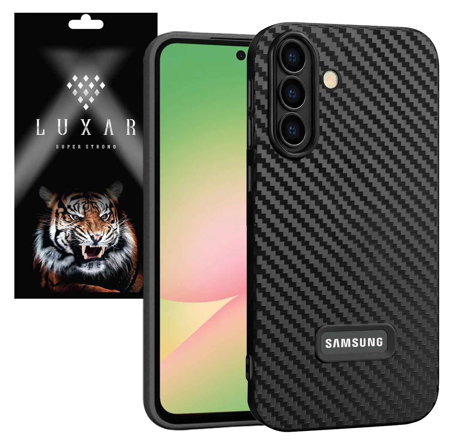 کاور لوکسار مدل A56 _Carbon Line مناسب برای گوشی موبایل سامسونگ Galaxy A56