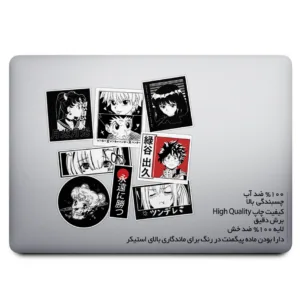 استیکر لپ تاپ ماسا دیزاین طرح ژاپنی کد SAL19 مجموعه 8 عددی