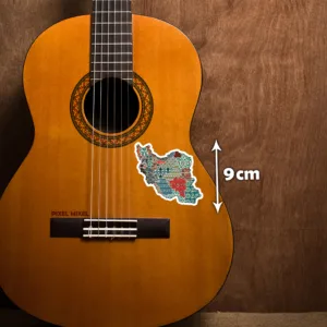 استیکر لپ تاپ پیکسل میکسل مدل نقشه ایران سنتی کد 01