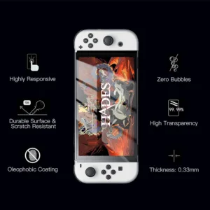 محافظ صفحه نمایش کنسول نینتندو سوییچ اولد مدل glass screen pro premium