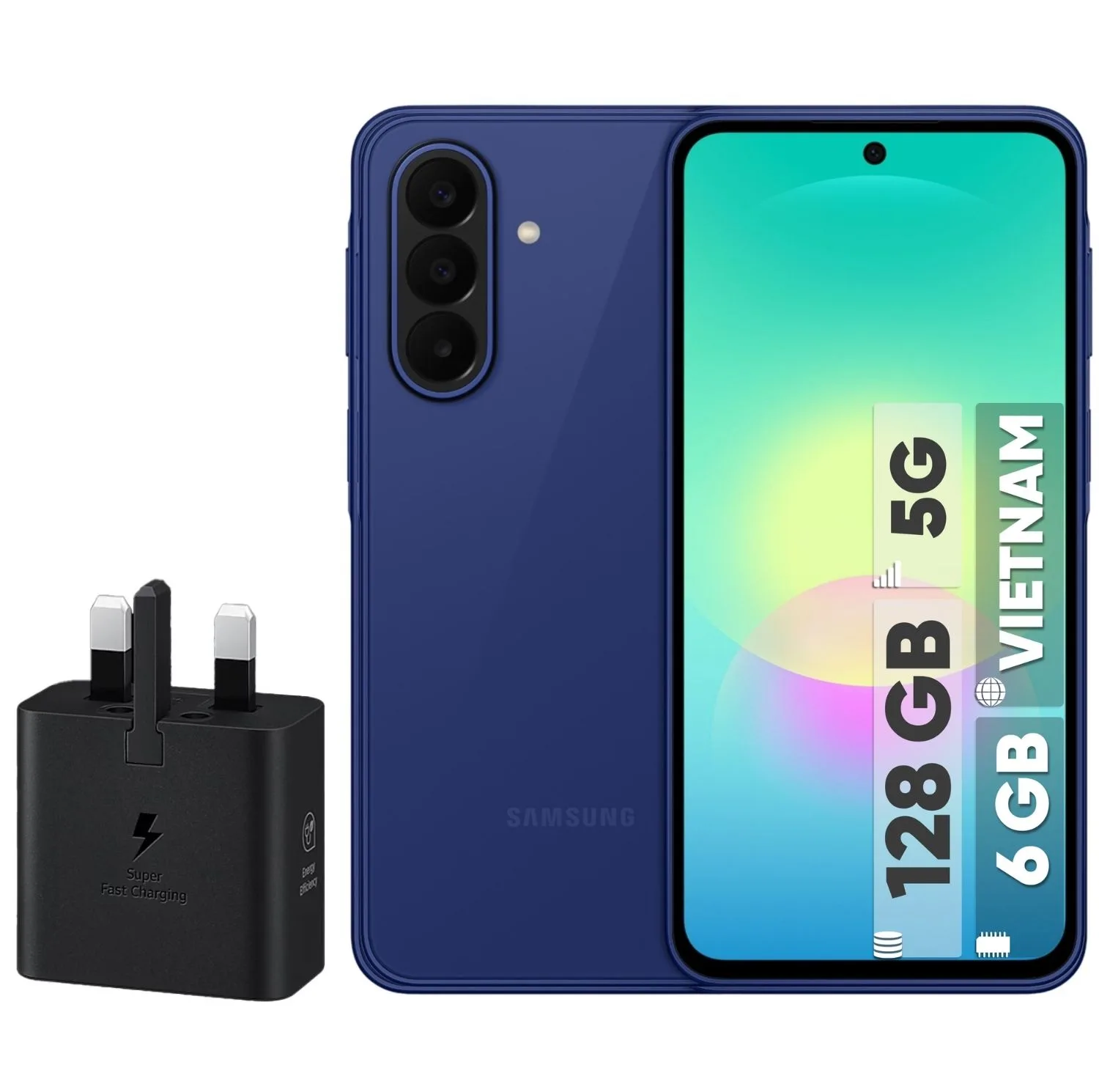 گوشی موبایل سامسونگ مدل Galaxy A27 دو سیم کارت ظرفیت 128 گیگابایت و رم 6 گیگابایت - ویتنام - به همراه شارژر 25 وات سامسونگ