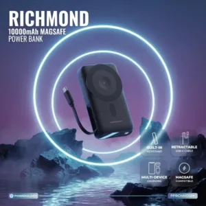 پاوربانک 35 وات پاورولوجی مدل Richmond ظرفیت 10000 میلی امپرساعت