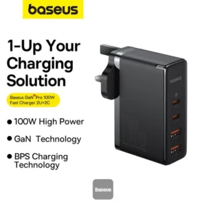 شارژر دیواری 100 وات بیسوس مدل GAN5 PRO 100W به همراه کابل USB-C