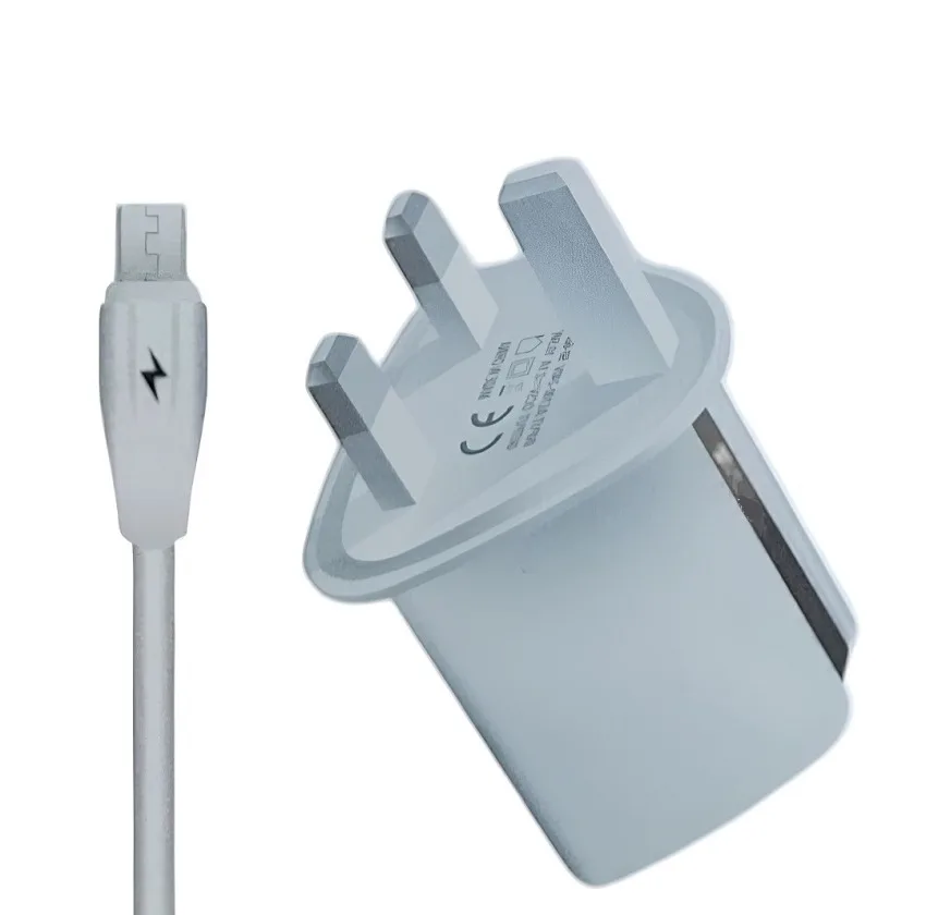 شارژر دیواری 10.5 وات مدل 2.1A) به همراه کابل تبدیل MICROUSB