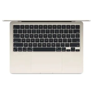 لپ‌تاپ 13.6 اینچی اپل مدل MacBook Air MDHC4 2026 LLA با پردازنده M5، رم 16 گیگابایت Unified، حافظه SSD با ظرفیت 1 ترابایت، نمایشگر Liquid Retina، پشتیبانی از Wi-Fi 7، با 2 پورت Thunderbolt 4 و حسگر اثر انگشت Touch ID