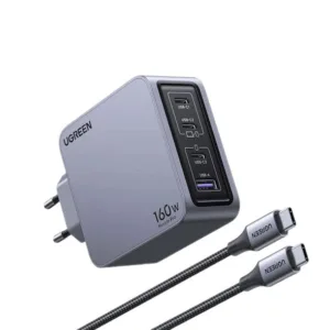 شارژر دیواری 160 وات یوگرین مدل X763-25877 به همراه کابل تبدیل USB-C
