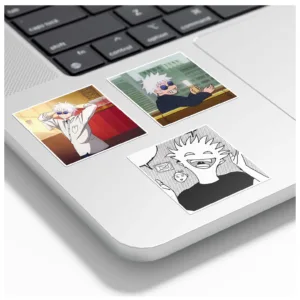 استیکر و برچسب گوفی مدل گوجو ساتورو بامزه انیمه جوجوتسو کایسن Jujutsu Anime کد K12 مجموعه 8 عددی