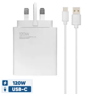 شارژر دیواری 120 وات شیائومی مدل MDY-13-EF به همراه کابل تبدیل USB-C