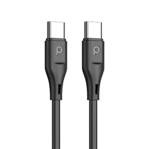 شارژر دیواری ۲۰ وات پرودو مدل PD-20WEUCC-BK به همراه کابل تبدیل USB-C