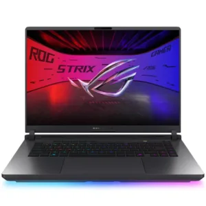 لپ تاپ 16 اینچی ایسوس مدل ROG Strix G16 G615JMR با پردازنده Core i7-14650HX، گرافیک RTX 5060 حافظه SSD با ظرفیت 1 ترابایت، رم 16 گیگابایت DDR5 و نمایشگر WUXGA با نرخ نوسازی 165 هرتز، سیستم عامل ویندوز