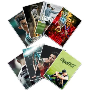 استیکر لپ تاپ و موبایل گوفی مدل کریستیانو رونالدو طرح Cristiano Ronaldo کد CR03 مجموعه 8 عددی