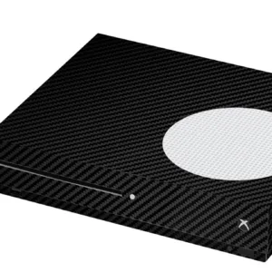 برچسب ماهوت مدلBlack Carbon-fiber Texture مناسب برای کنسول بازی Xbox One S