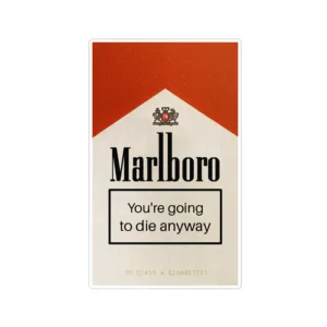استیکر لپ تاپ ماسا دیزاین طرح marlboro مدل STKA00366
