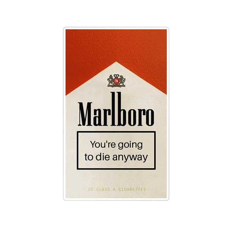 استیکر لپ تاپ ماسا دیزاین طرح marlboro مدل STKA00366