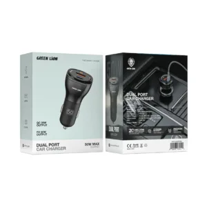 شارژر فندکی ۵۰ وات دو پورت گرین لاین مدل Dual Port Car Charger 50W