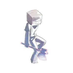 استیکر لپ تاپ و موبایل مدل بازی طرح ماینکرفت minecraft کد 1148