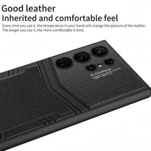 کاور مدل Stylish leather مناسب برای گوشی موبایل سامسونگ Galaxy S24 Ultra