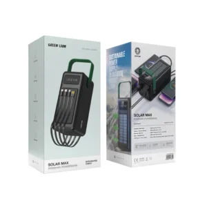پاوربانک گرین لاین مدل solar max gl-p974 ظرفیت 80000 میلی آمپر ساعت