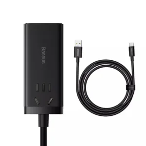 شارژر رومیزی باسئوس مدل Power Combo 65W به همراه کابل USB-C