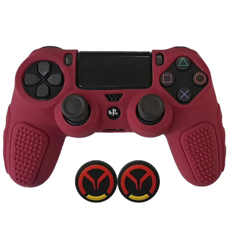 محافظ دسته پلی استیشن ۴ مدل Anti slip PS4419 به همراه روکش آنالوگ