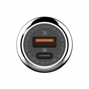 شارژر فندکی الدینیو مدل C1 به همراه کابل تبدیل USB-C