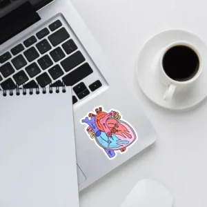 استیکر لپ تاپ طرح آناتومی بدن کد 118 مجموعه 4 عددی