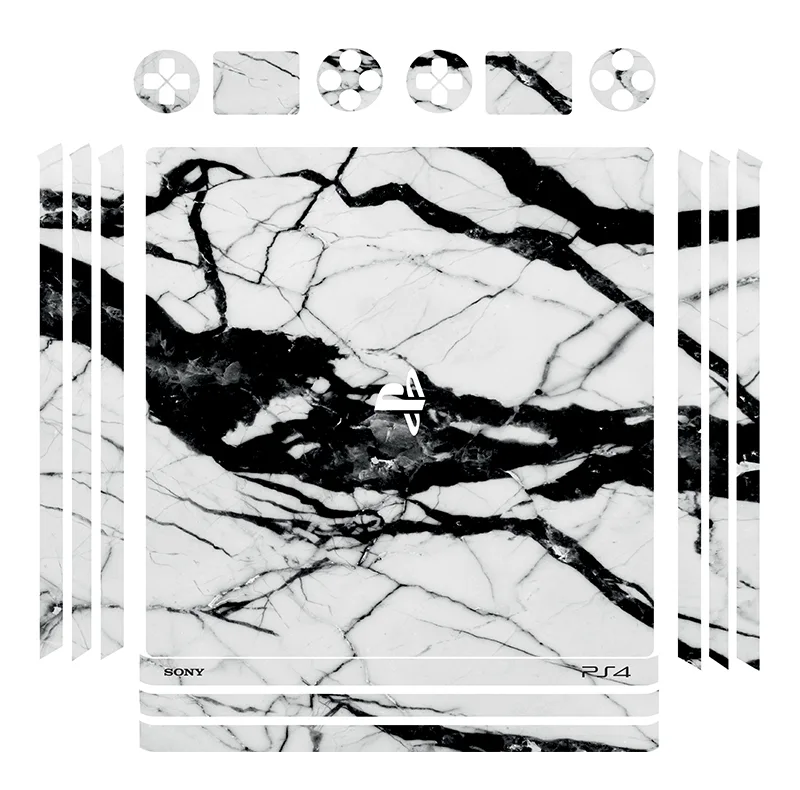 برچسب پلی استیشن 4 پرو توییجین وموییجین مدل marble 02 مجموعه 16 عددی