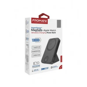 پاوربانک پرومیت مدل POWERMAG-TRIO.BLACK ظرفیت 10000 میلیآمپر ساعت
