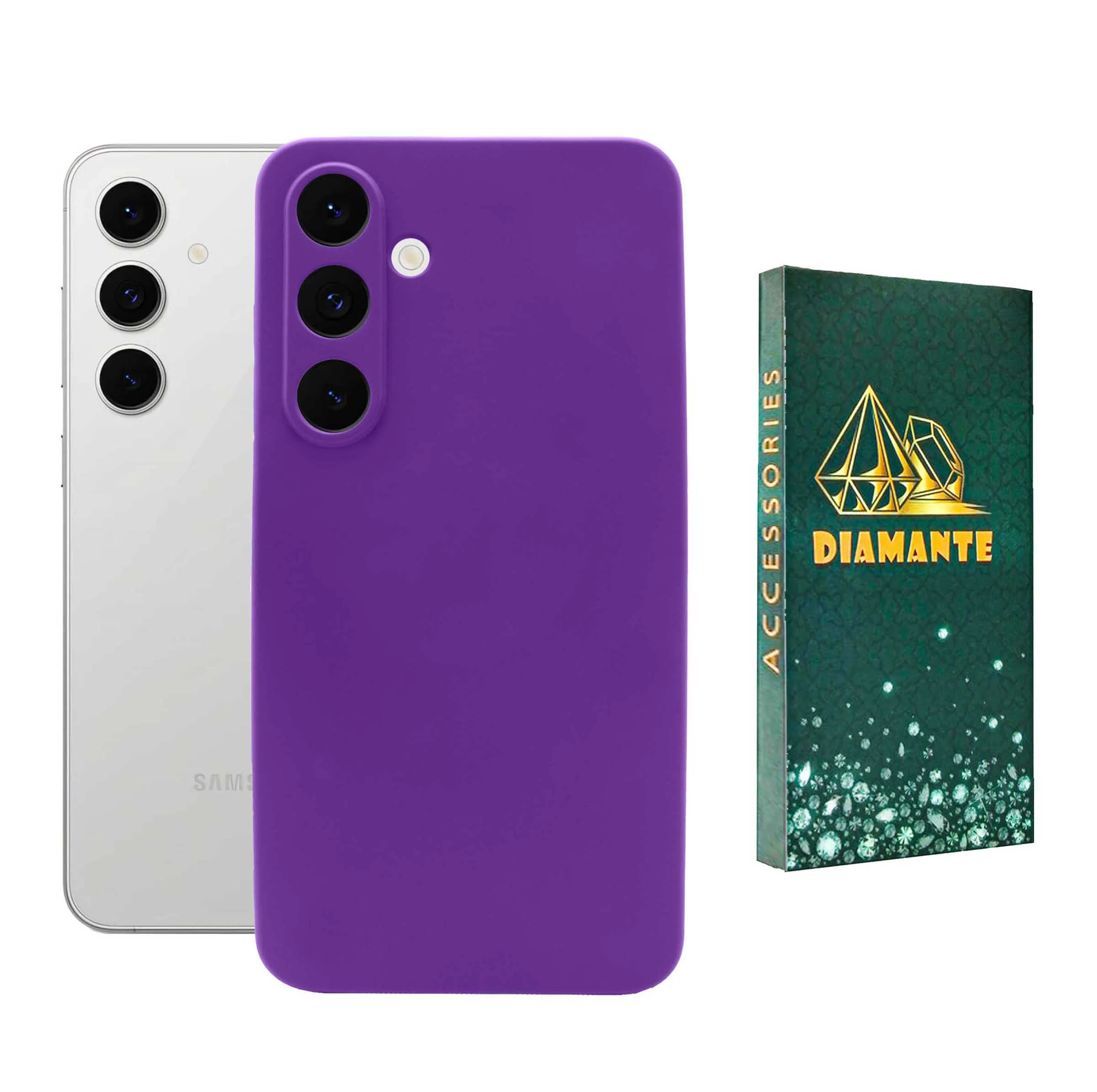 کاور دیامانته مدل sili_77 Gn مناسب برای گوشی موبایل سامسونگ Galaxy S24 FE