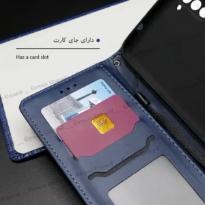 کیف کلاسوری گرین گارد طرح چرمی مدل Landing مناسب برای گوشی موبایل سامسونگ Galaxy S24 Ultra به همراه بند آویز