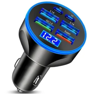 شارژر فندکی 6 پورت 66 وات مدل FP-89