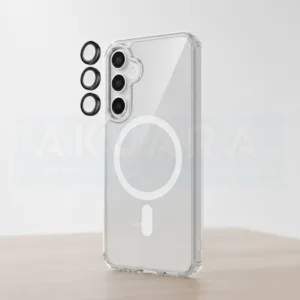 کاور آکوآرا مدل MagSafe BKRNG مناسب برای گوشی موبایل سامسونگ Galaxy S25 FE به همراه محافظ لنز