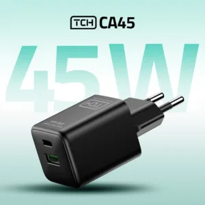 شارژر دیواری 45 وات 2 پورت تی سی اچ مدل TCH CA45