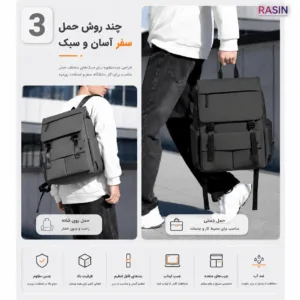 کوله پشتی لپ تاپ راسین مدل BV-08