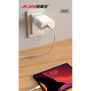 شارژر دیواری 45 وات جی ال وی مدل S24 ULTRA EU به همراه کابل تبدیل USB-C