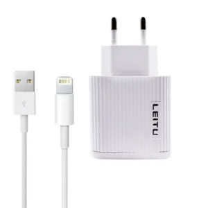 شارژر باتری موبایل لیتو مدل LH - 6 به همراه کابل لایتنینگ