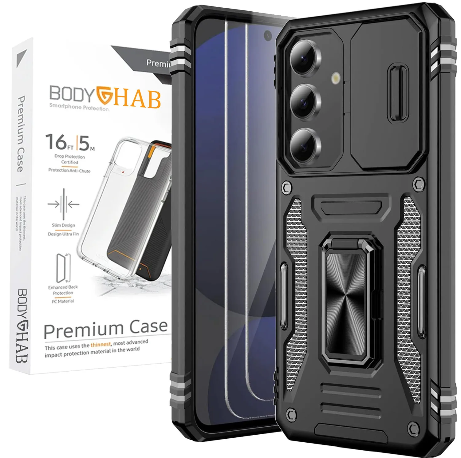 کاور بادی قاب مدل camshield Pro_S24FE مناسب برای گوشی موبایل سامسونگ Galaxy S24 FE