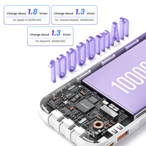 پاوربانک یوسمز مدل CD193 ظرفیت 10000 میلی آمپر