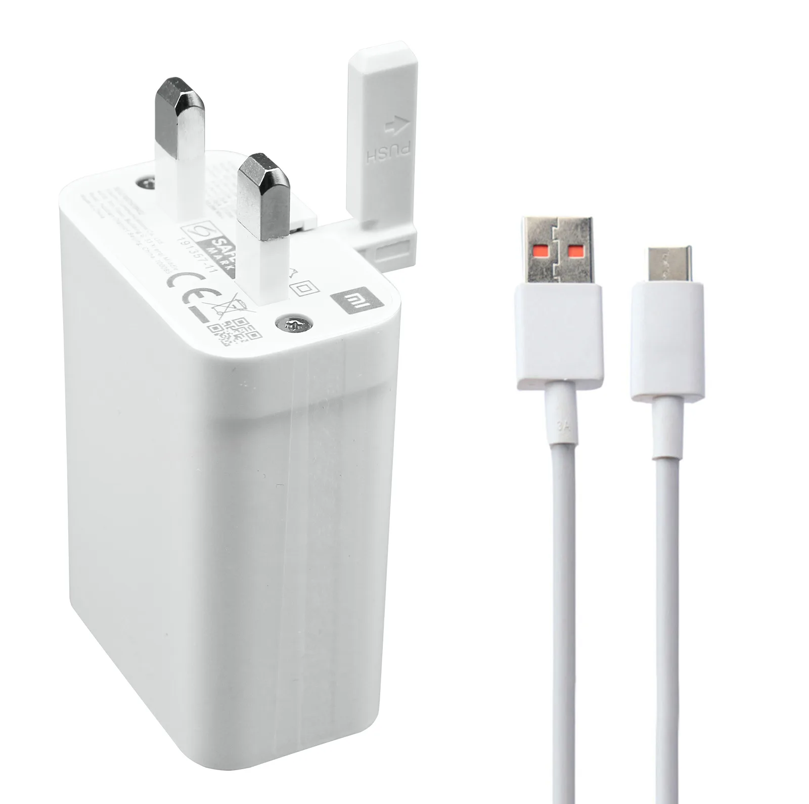 شارژر دیواری شیائومی مدل Redmi Note 11S به همراه کابل تبدیل USB-C