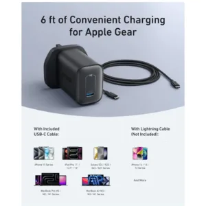 شارژر دیواری 100 وات انکر مدل B2679 به همراه کابل USB-C به طول 1.8 متر