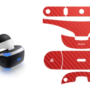 برچسب طرح فیبر-قرمز ماهوت مناسب برای عینک واقعیت مجازی PlayStation VR