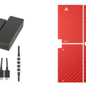 برچسب طرح فیبر-قرمز ماهوت مناسب برای عینک واقعیت مجازی PlayStation VR