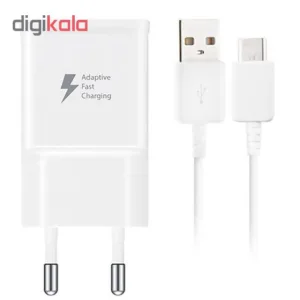 شارژر دیواری مدل EP-TA20EWE به همراه کابل تبدیل USB-C و مبدل USB-C