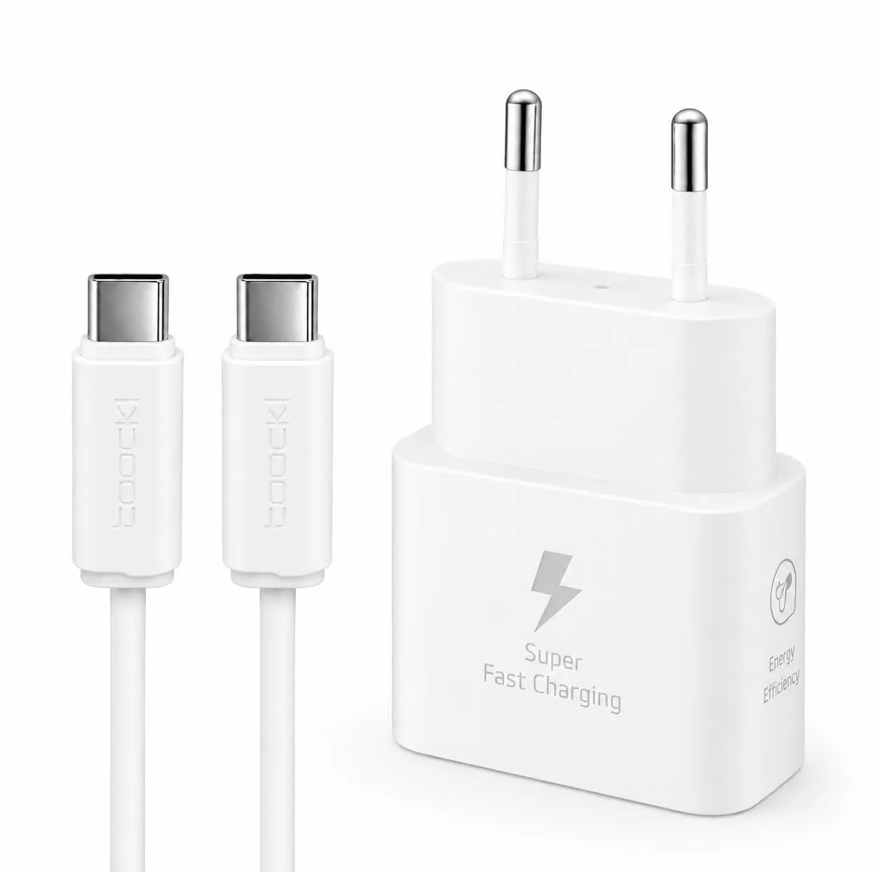 شارژر دیواری 25 وات توکی مدل Galaxy A17 به همراه کابل USB-C