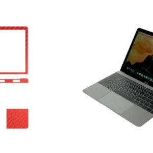 برچسب پوششی ماهوت مدل Red Carbon مناسب برای لپ تاپ Macbook 12inch Retina