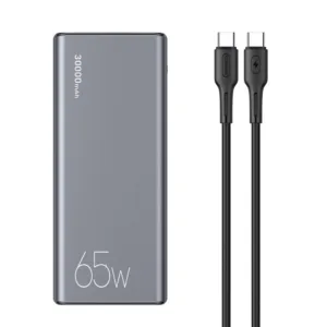 پاوربانک یوسمز مدل US-CD165 ظرفیت 30000 میلی آمپر ساعت به همراه کابل USB-C
