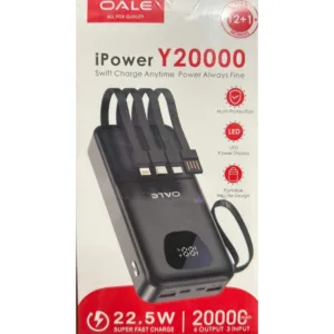 پاوربانک 22.5 وات اوالی مدل iPower Y20000 ظرفیت 20000 میلیآمپرساعت