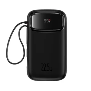 پاوربانک 22.5 وات بیسوس مدل 22.5W QPow2 Dual Cable ظرفیت 10000 میلی آمپر ساعت