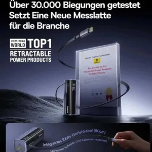 پاوربانک 145 وات بیسوس مدل EnerGeek GR11 ظرفیت 10000 میلیآمپرساعت