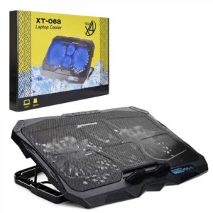 پایه خنک‌کننده لپ‌تاپ ایکس فورتک مدل xt-068 دارای چهار عدد فن مناسب برای لپ تاپ‌های 12 تا 17 اینچی